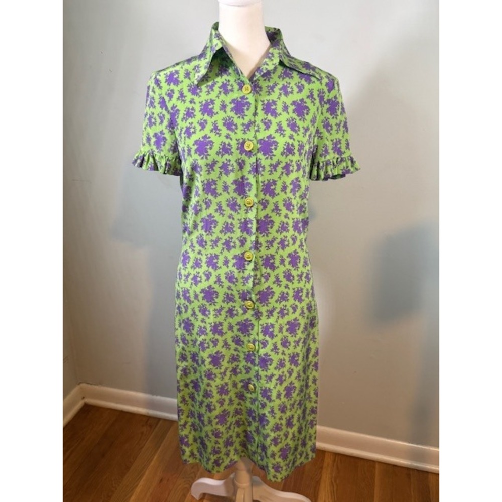 Oliver by Valentino‎ 1997 Vtg Floral Dress IT 42 Made in Italy Archival